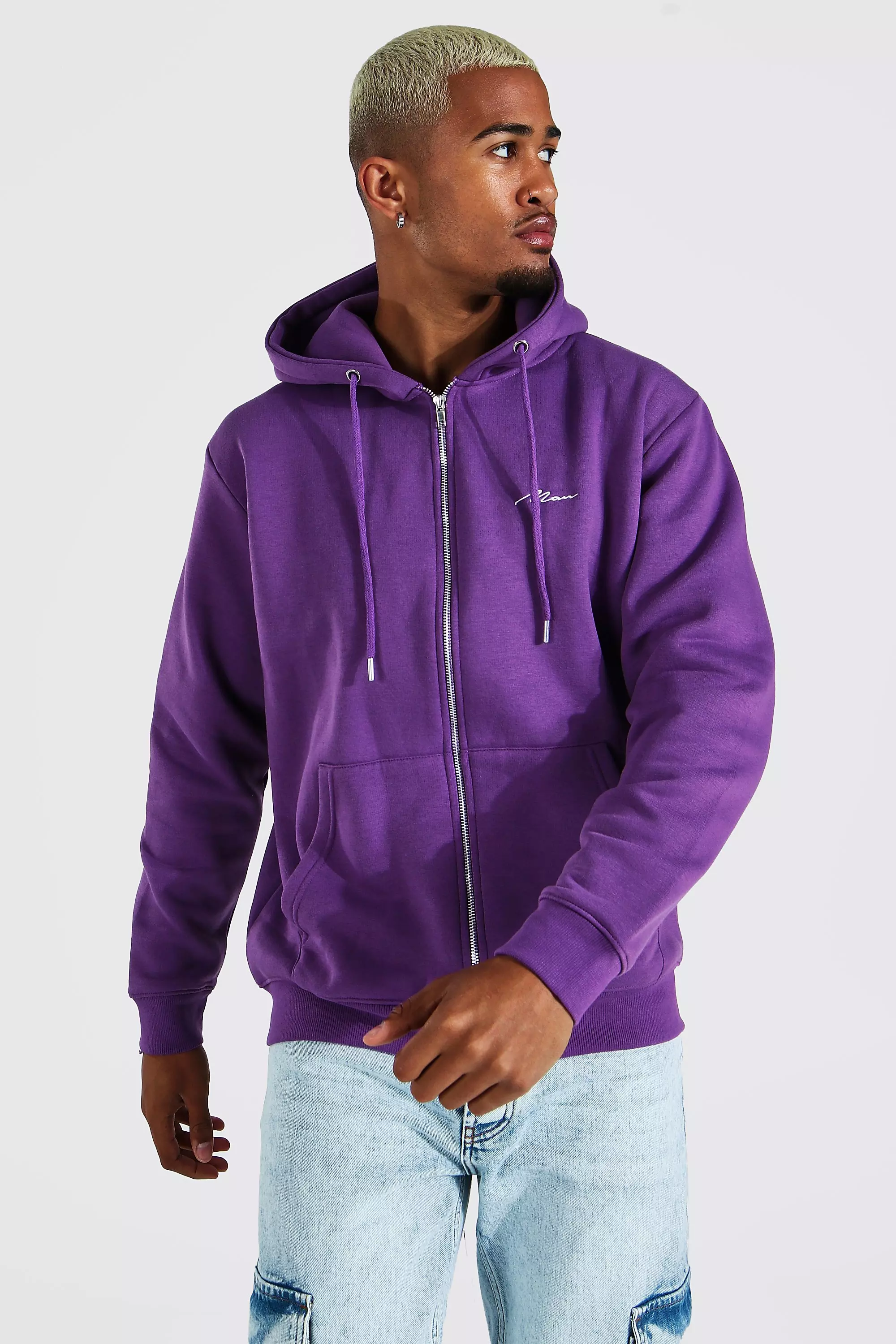 Men's Zip Through Hoodie