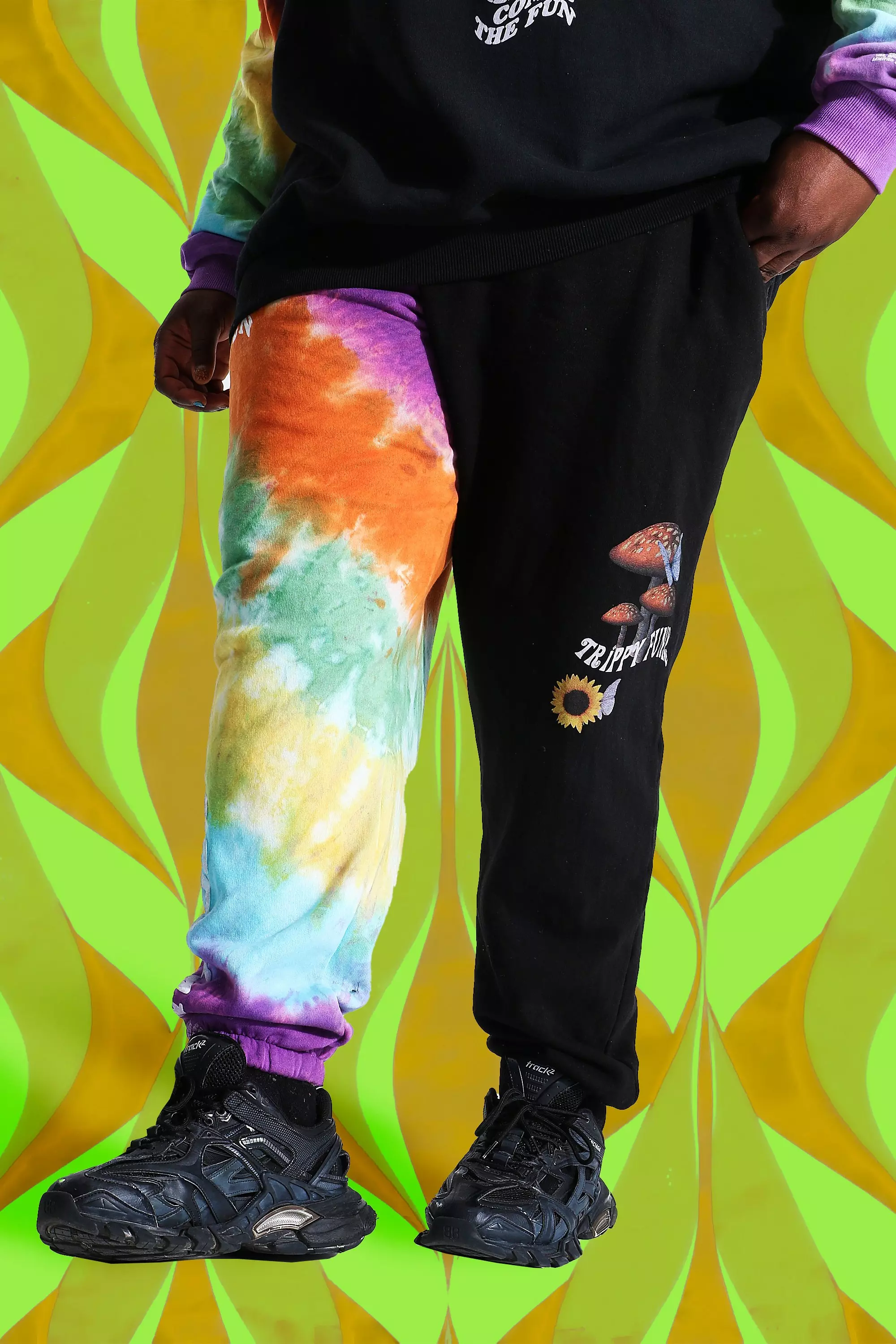 Tie dye best sale plus size joggers