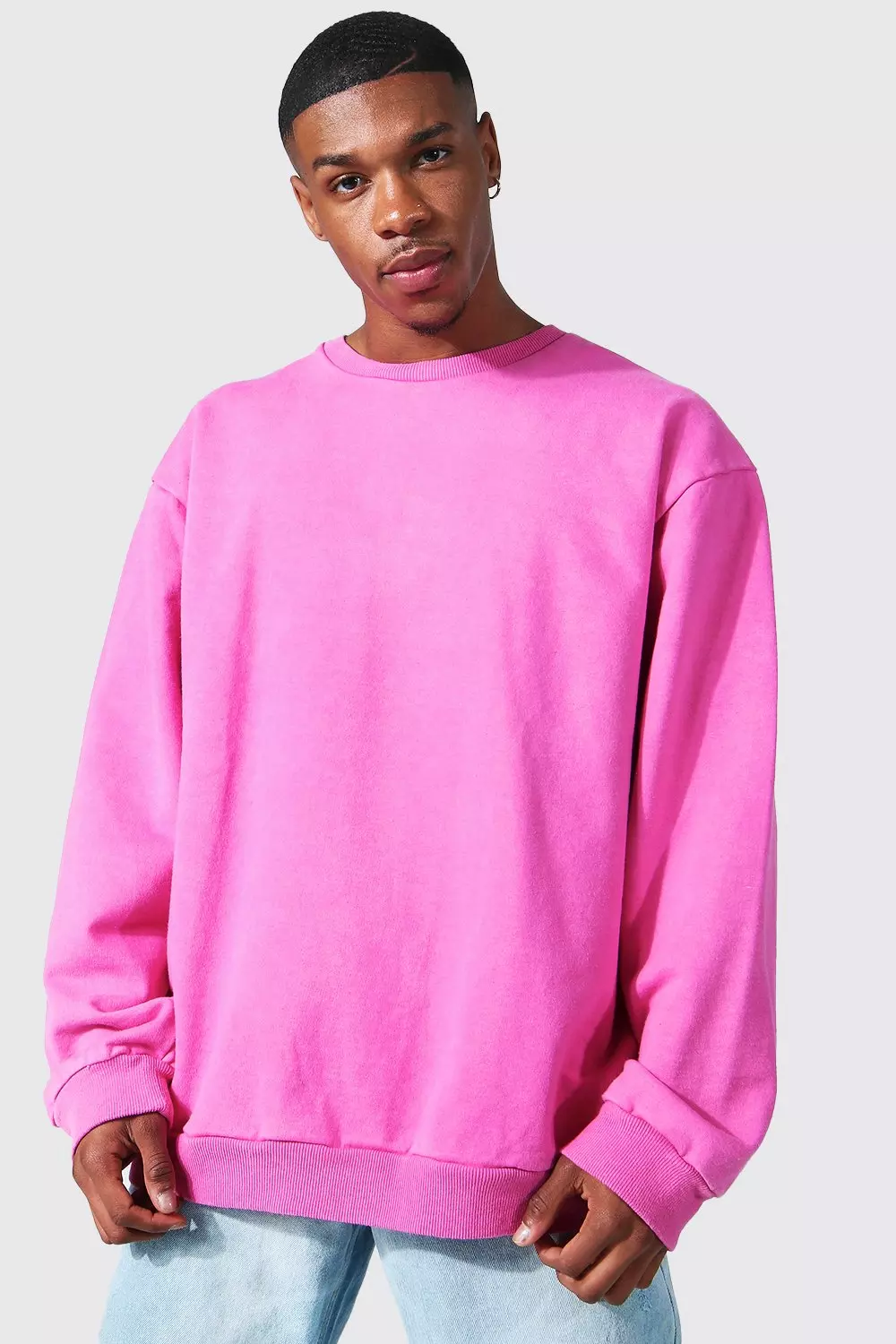 Washed oversized sweatshirt hot sale