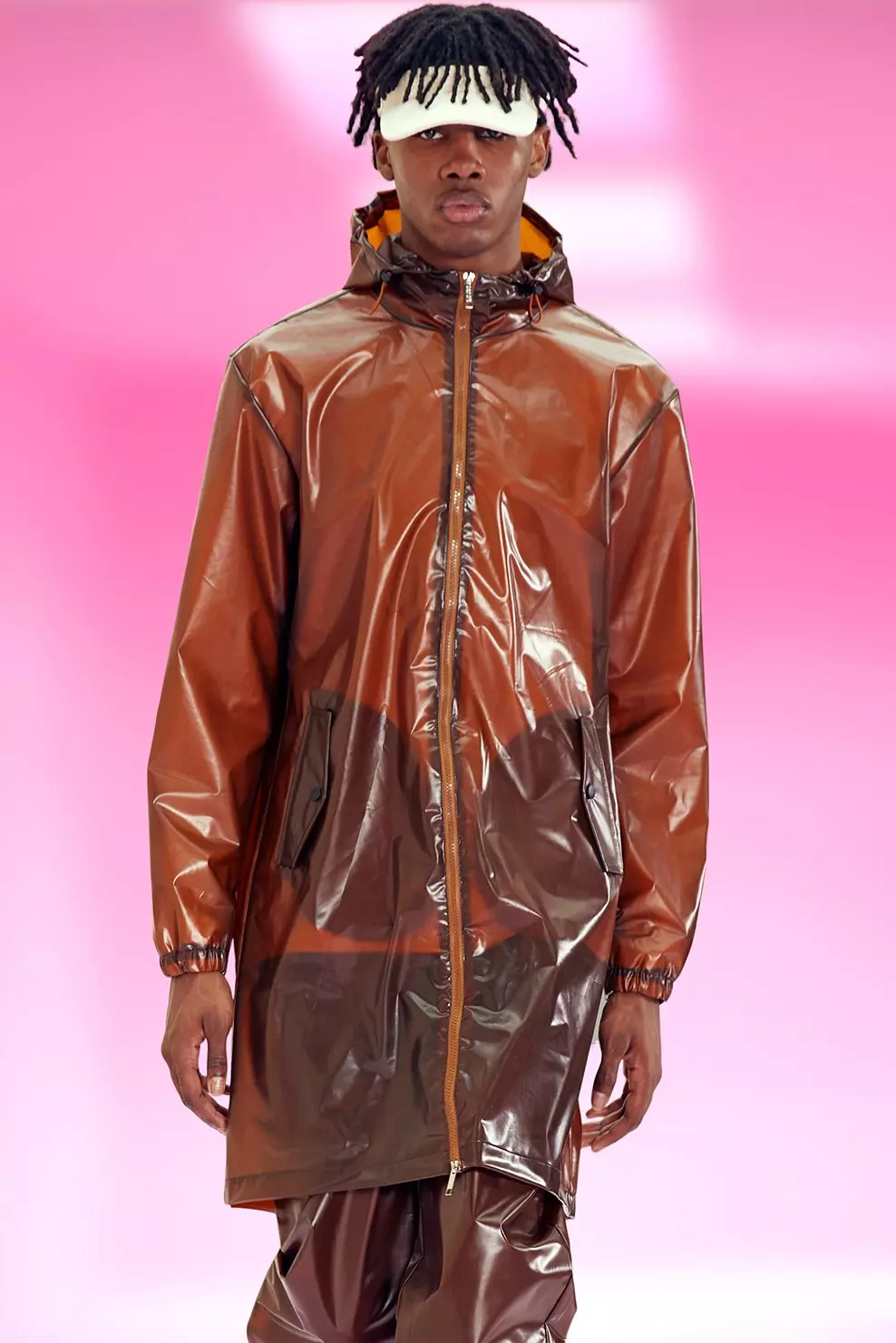 Mens hot sale rubber raincoat