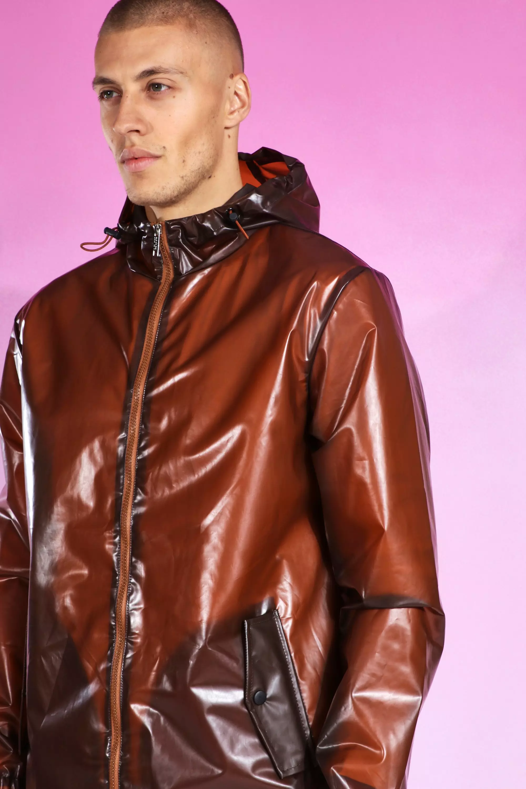 Mens rubber clearance rain coat