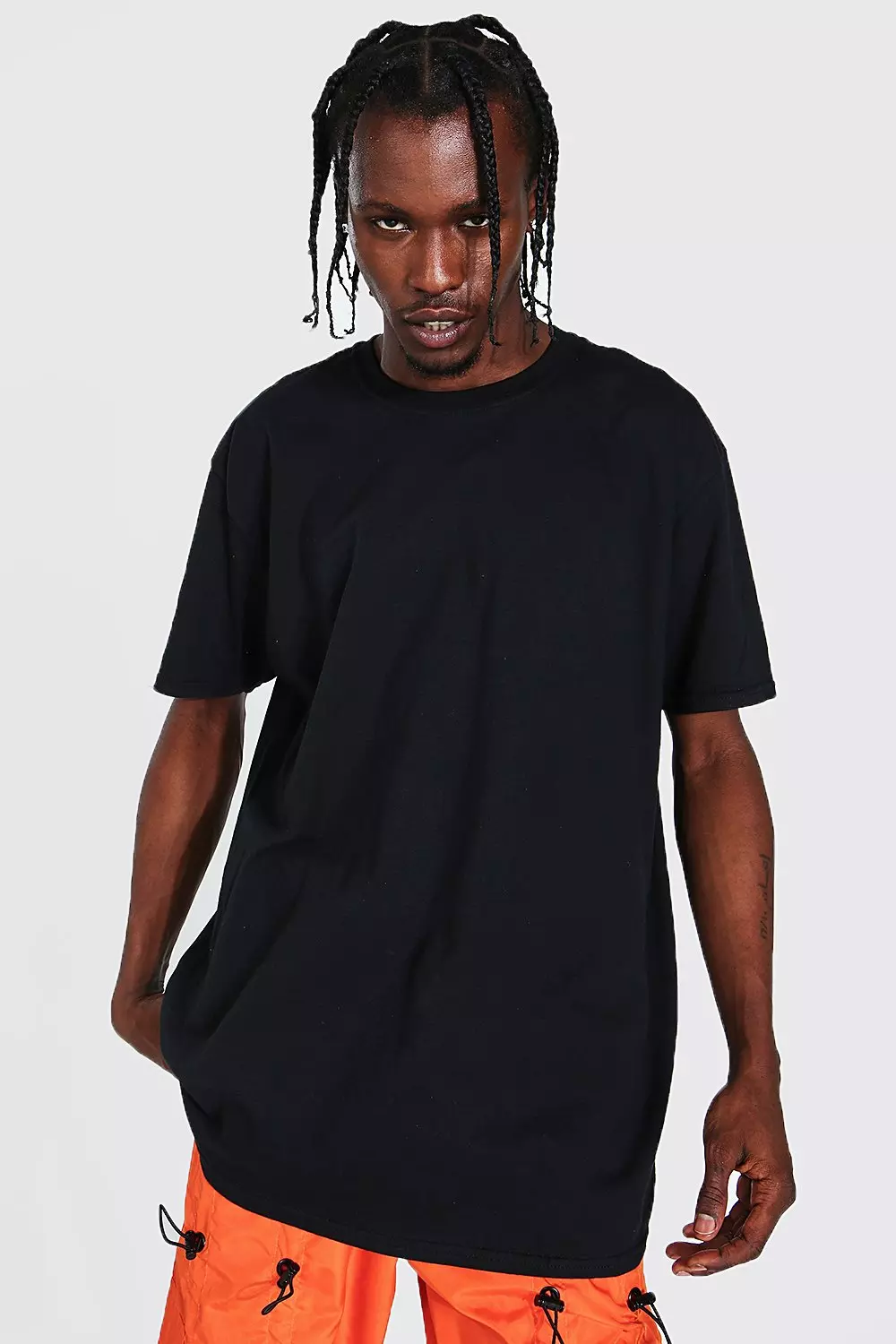 Oversized T-Shirt With Front & Back Print | boohooMAN USA