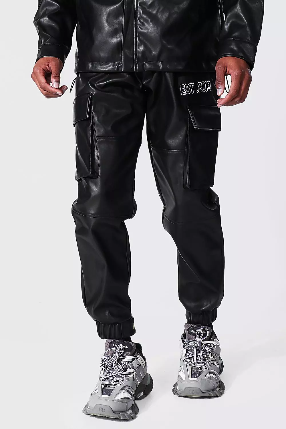 Boohooman cargo online joggers