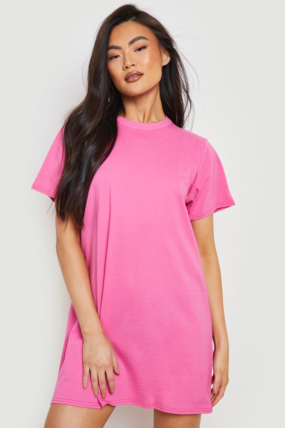 Womens Basic Sleep T Shirt - Pink - 6, Pink