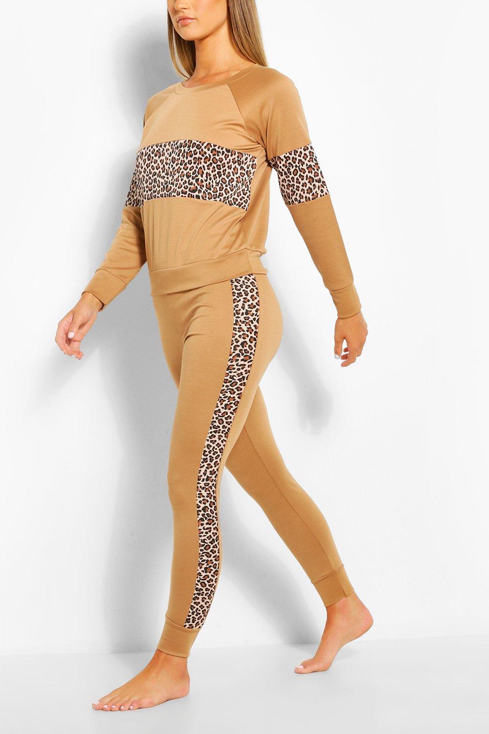 leopard jogger set