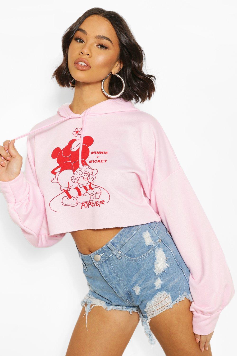 disney crop hoodie