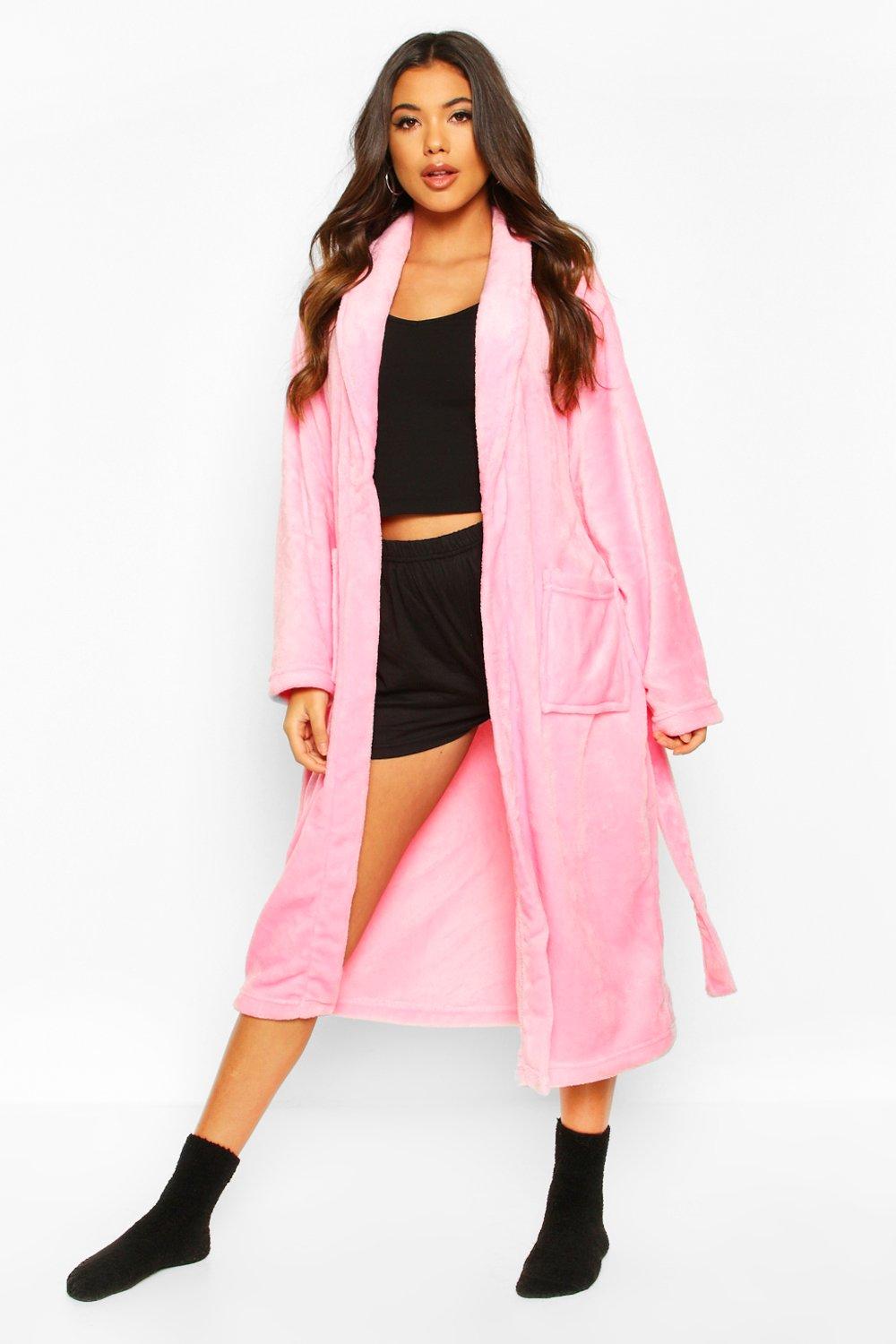 

Soft Fleece Robe, Dark pink