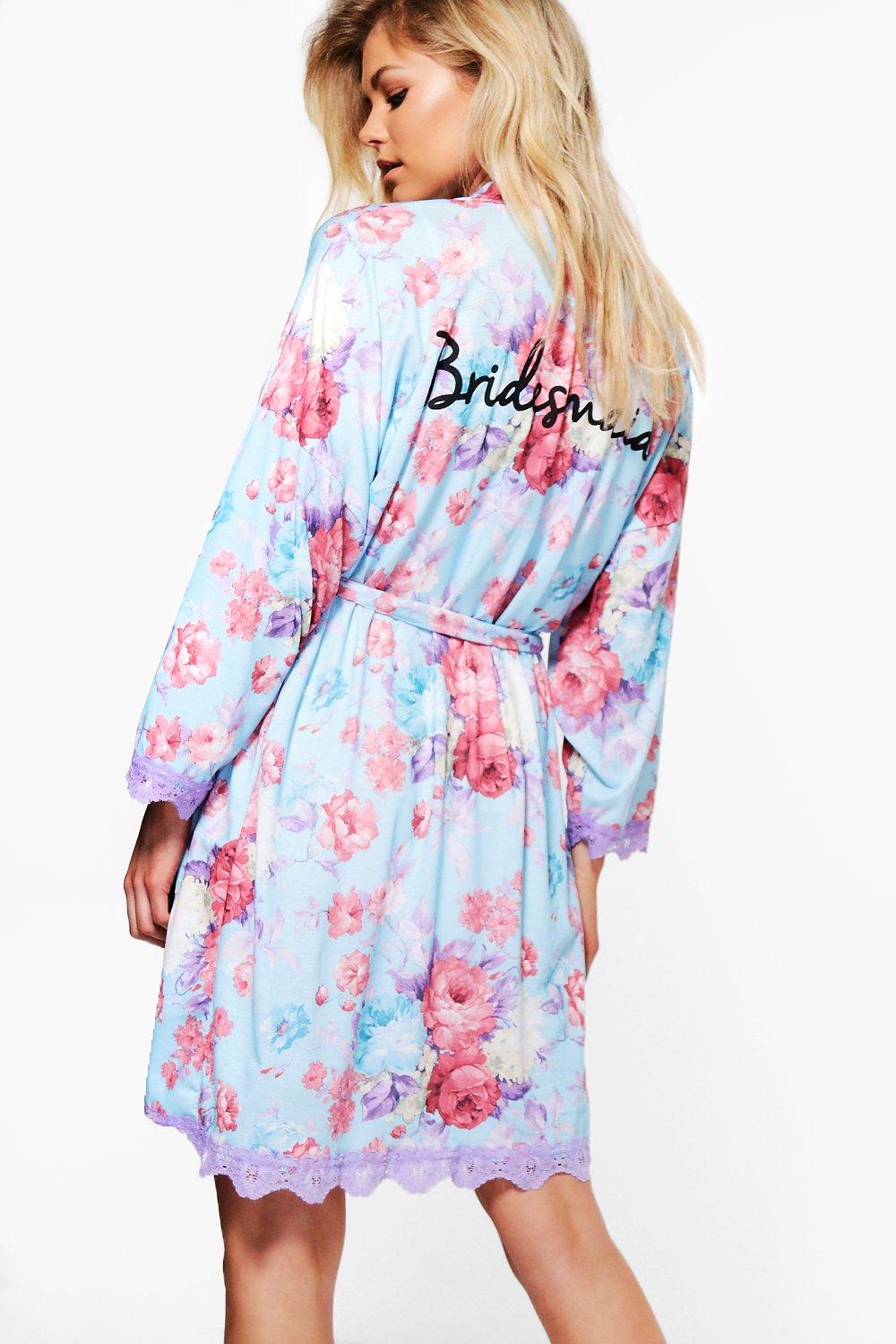 bridesmaid dressing gowns boohoo