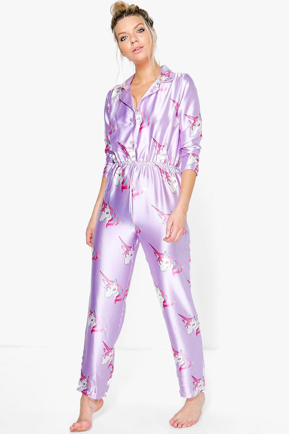purple satin jumpsuit