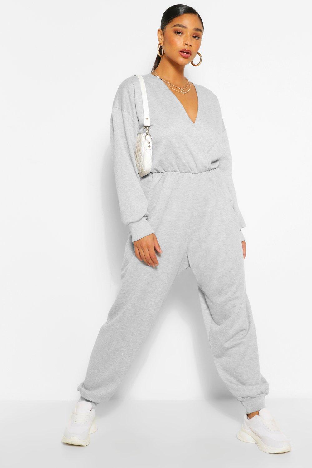 womens sweat jumpsuit