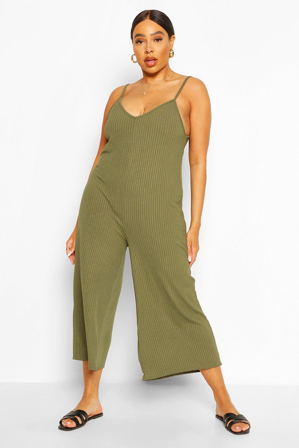 v neck culotte jumpsuit