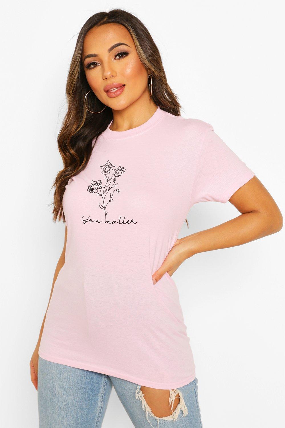 

Из коллекции «Petite» — Футболка со слоганом You Matter, Light pink