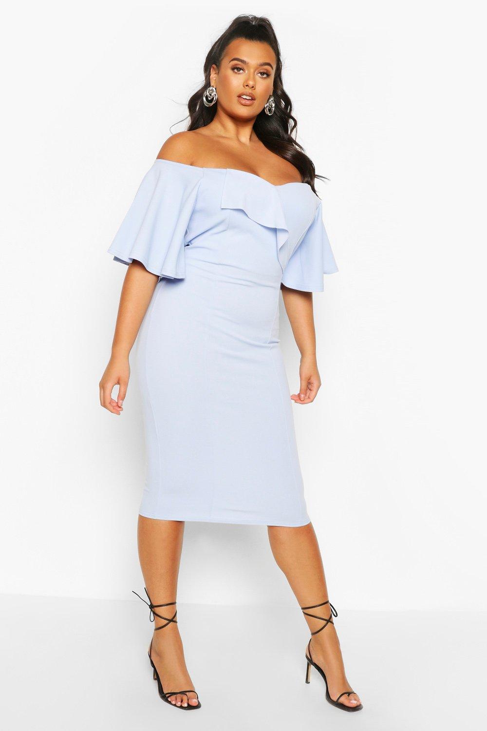 bardot cape dress