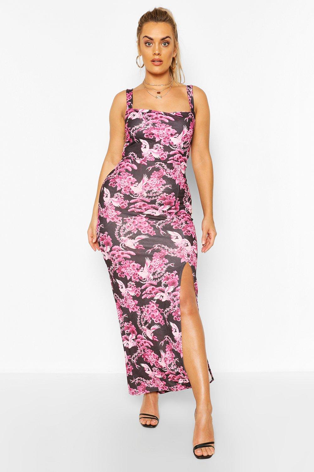 oriental maxi dress