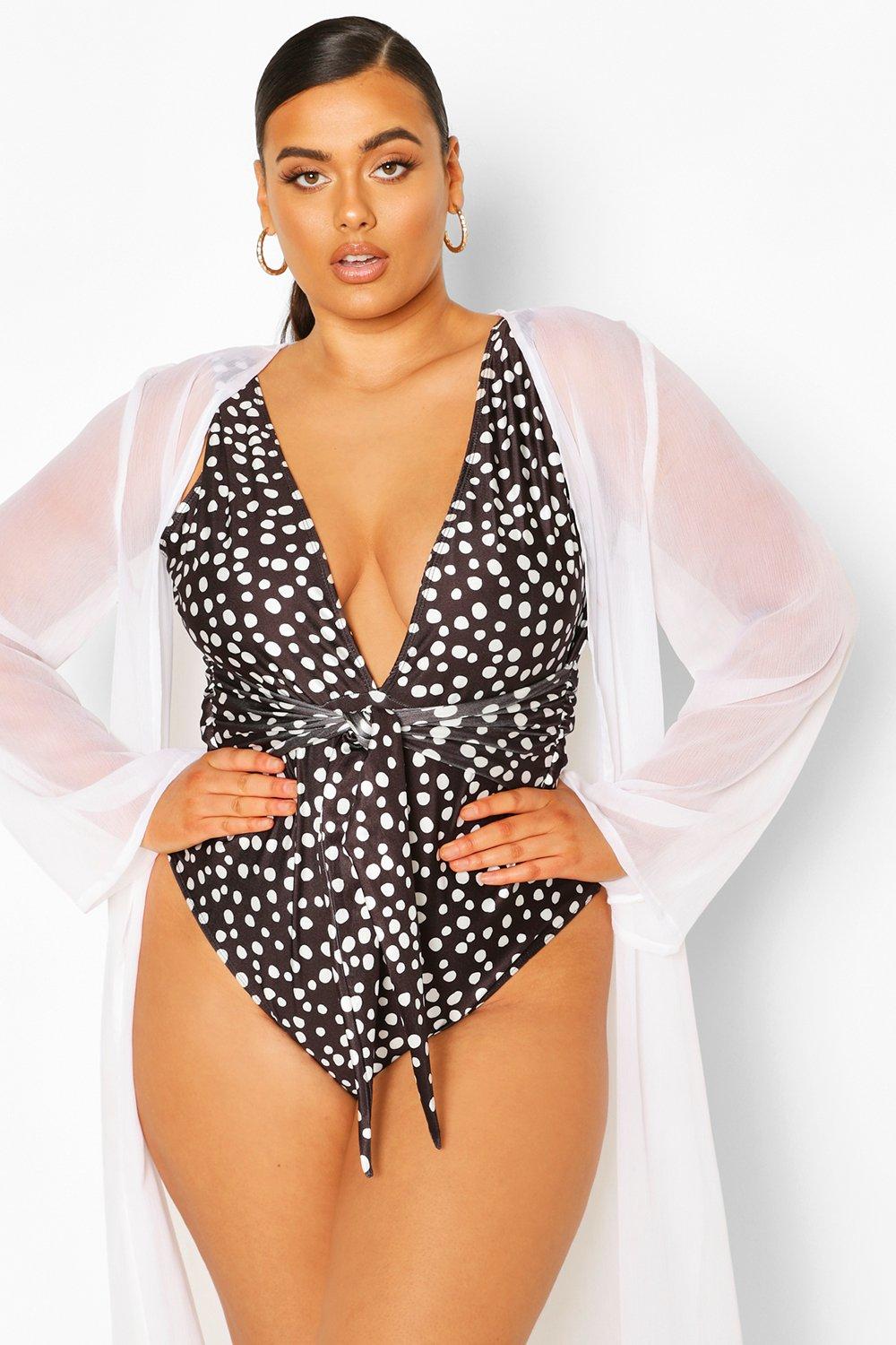 polka dot swimsuit uk