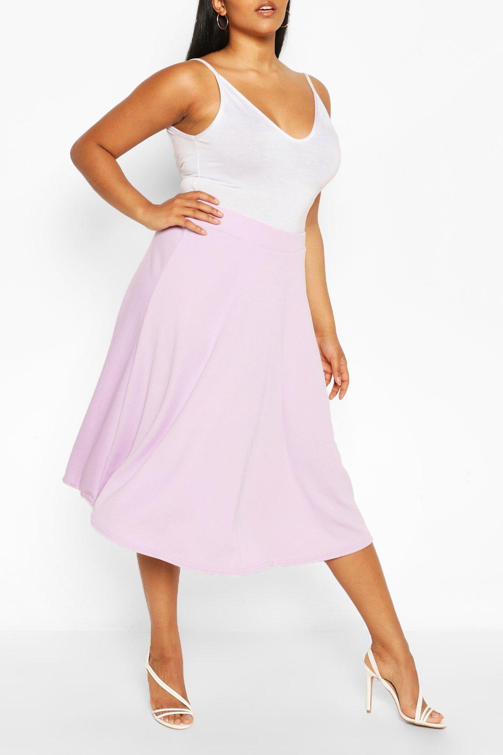 boohoo plus size skater skirt