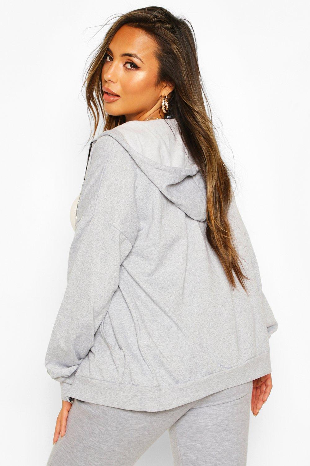 petite zip up hoodie