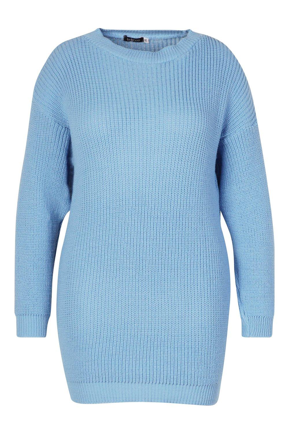 pastel blue crew neck