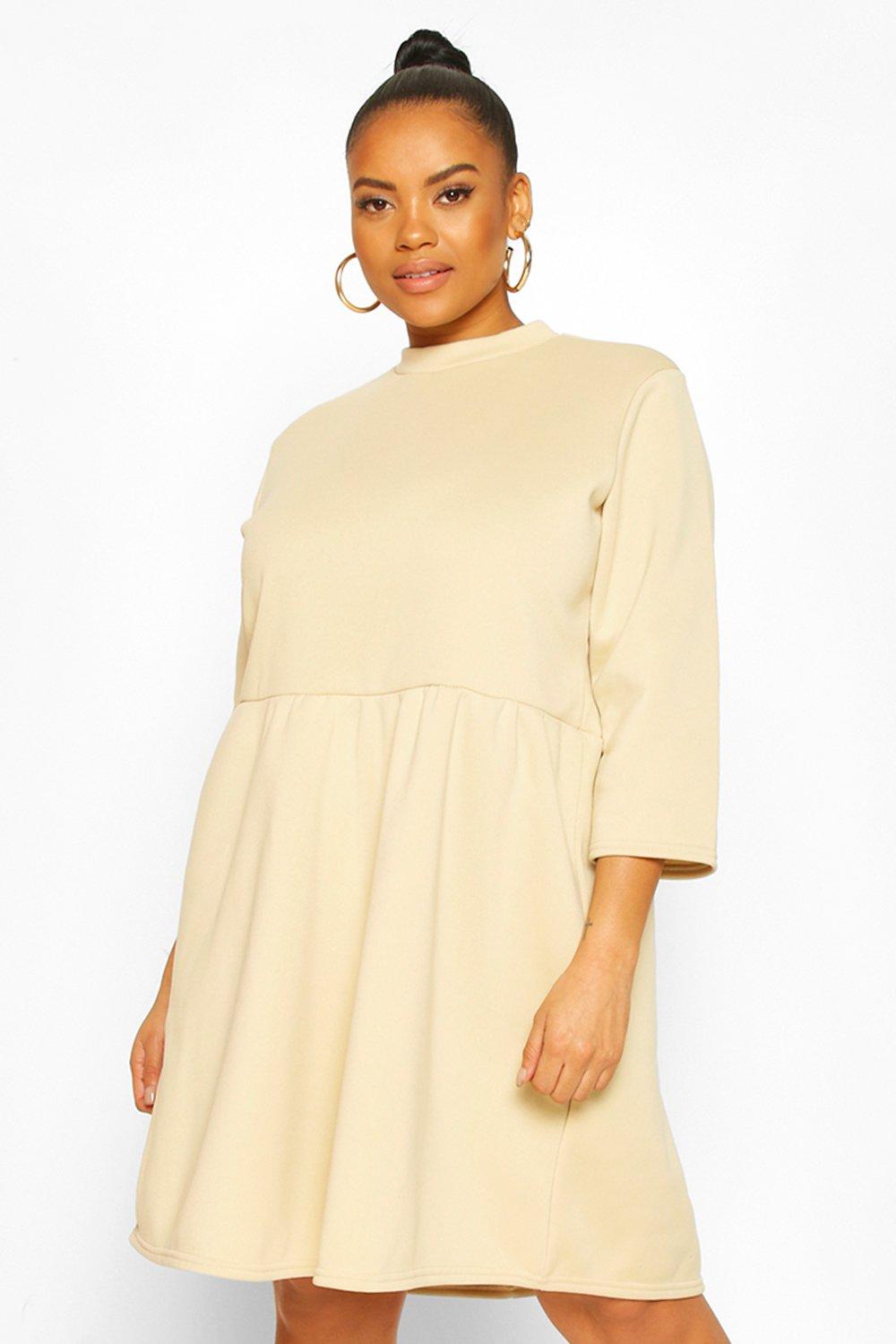 

Plus Textured Slinky Twist Detail Wrap Midi Dress, Mocha