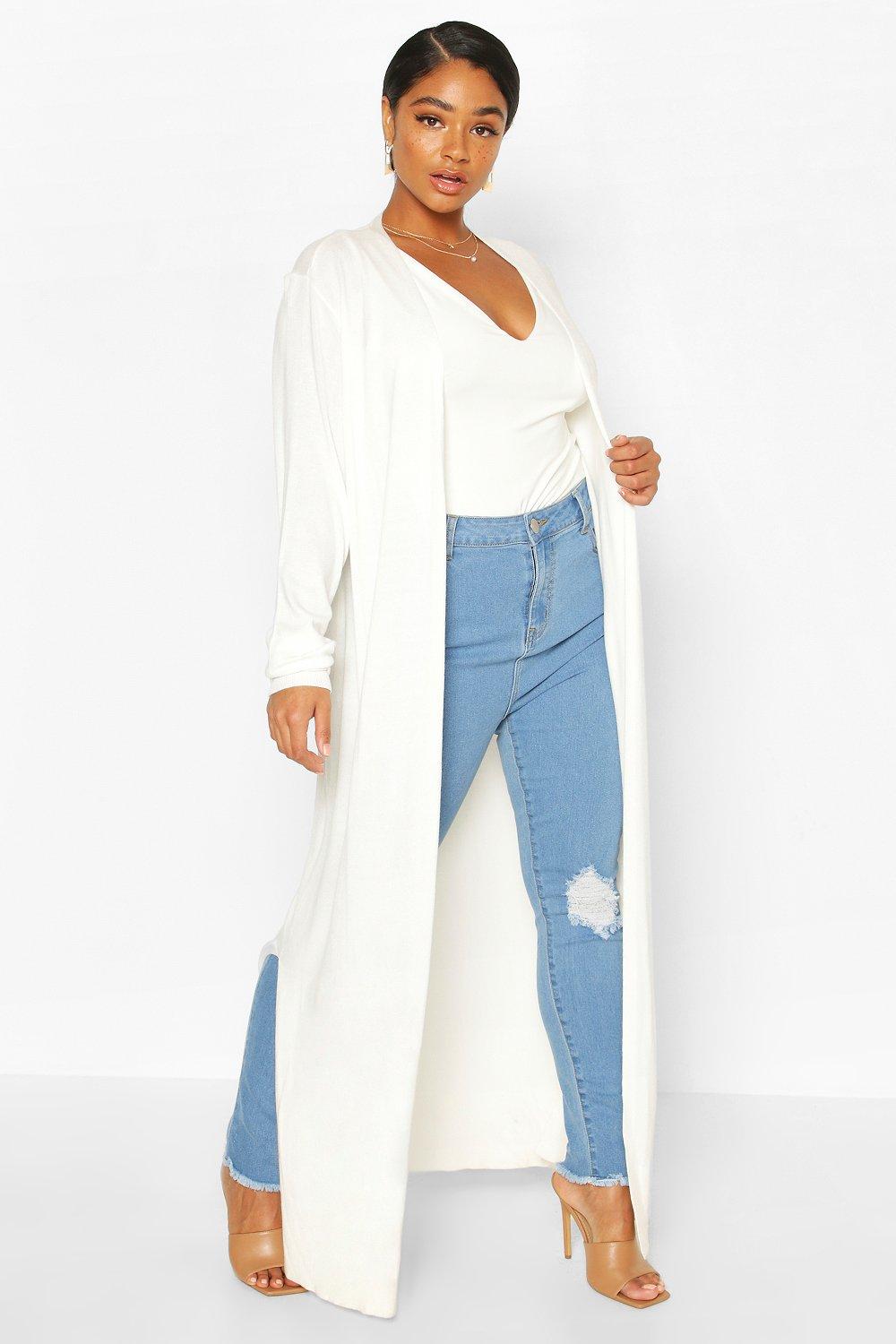 boohoo long cardigan