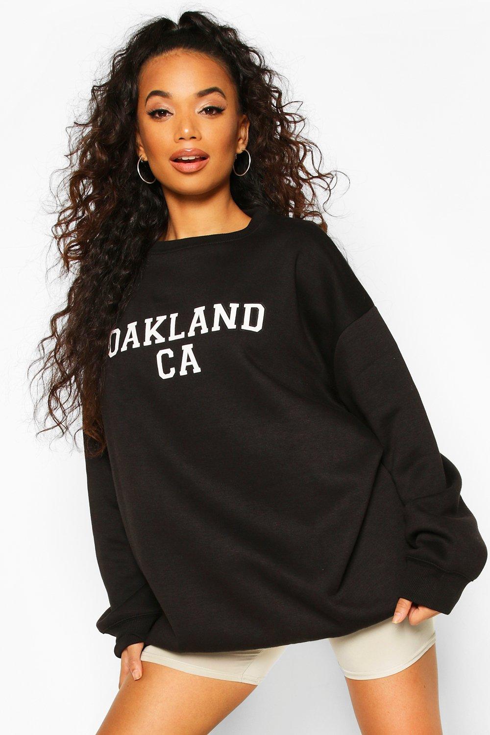 

Petite Oakland Oversized Sweat, Black