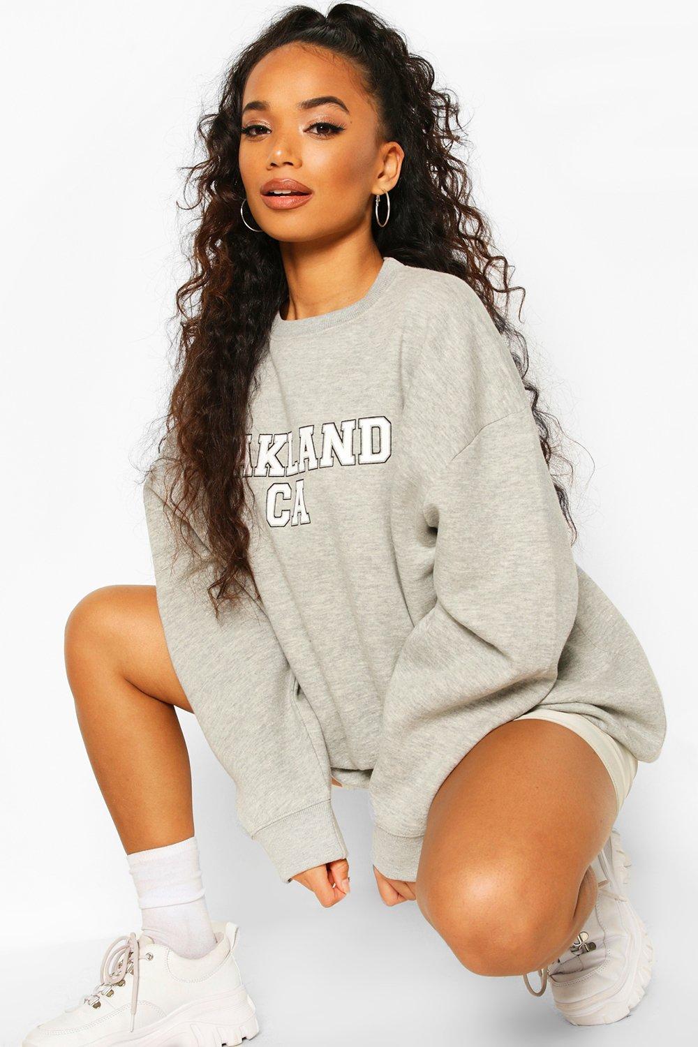 

Petite Oakland Oversized Sweat, Pink