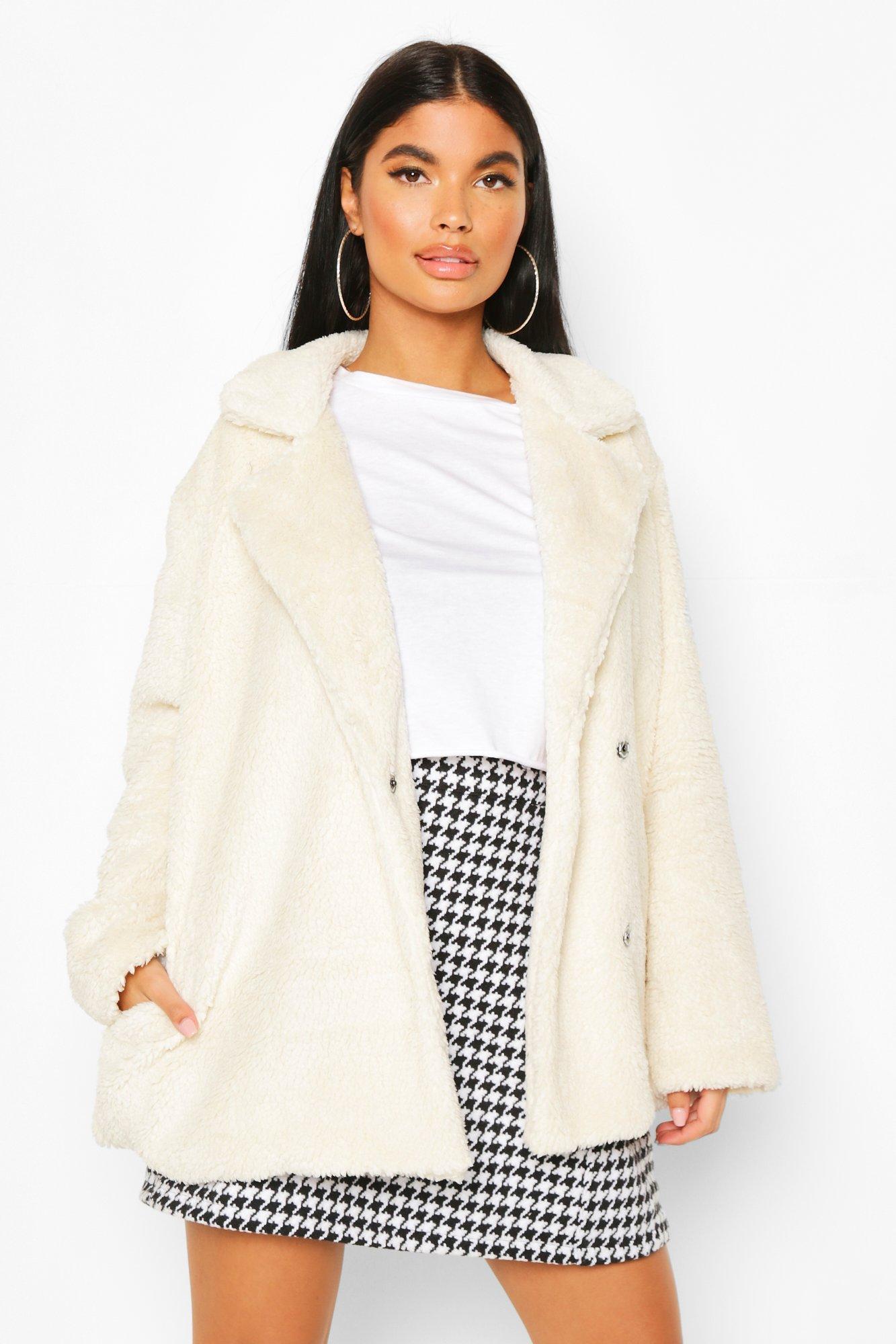 tanned teddy coat