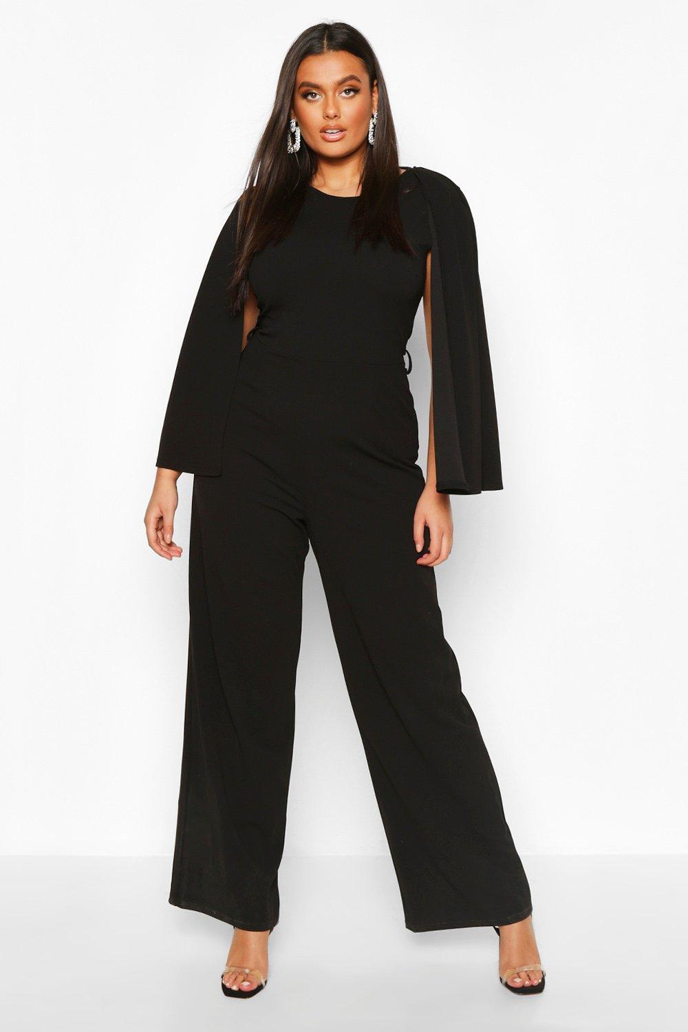 cape sleeve jumpsuit