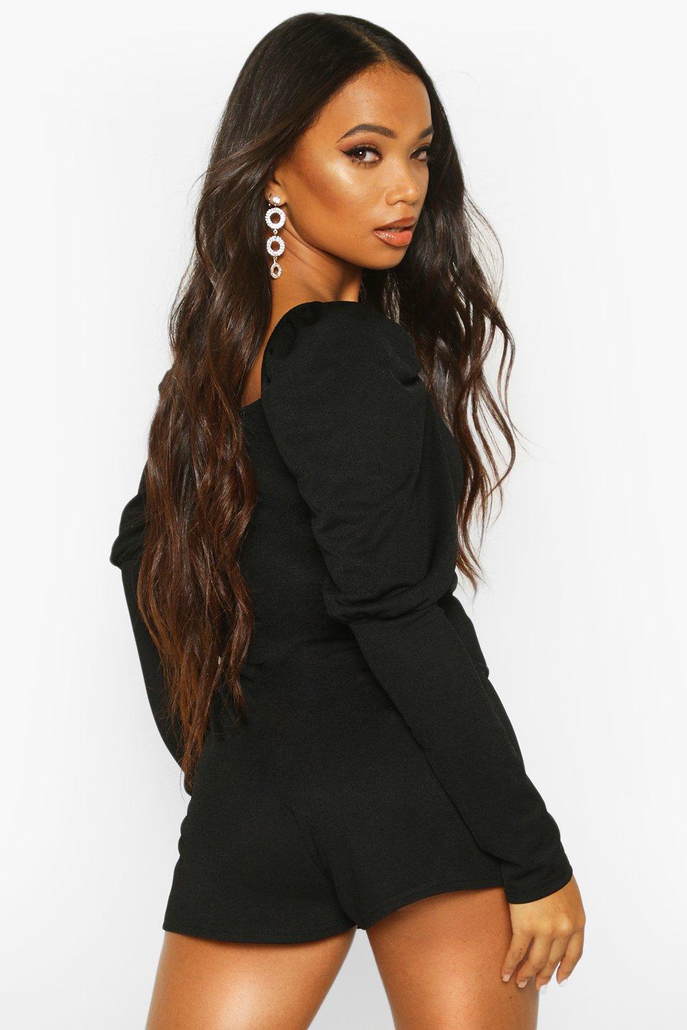 square neck playsuit
