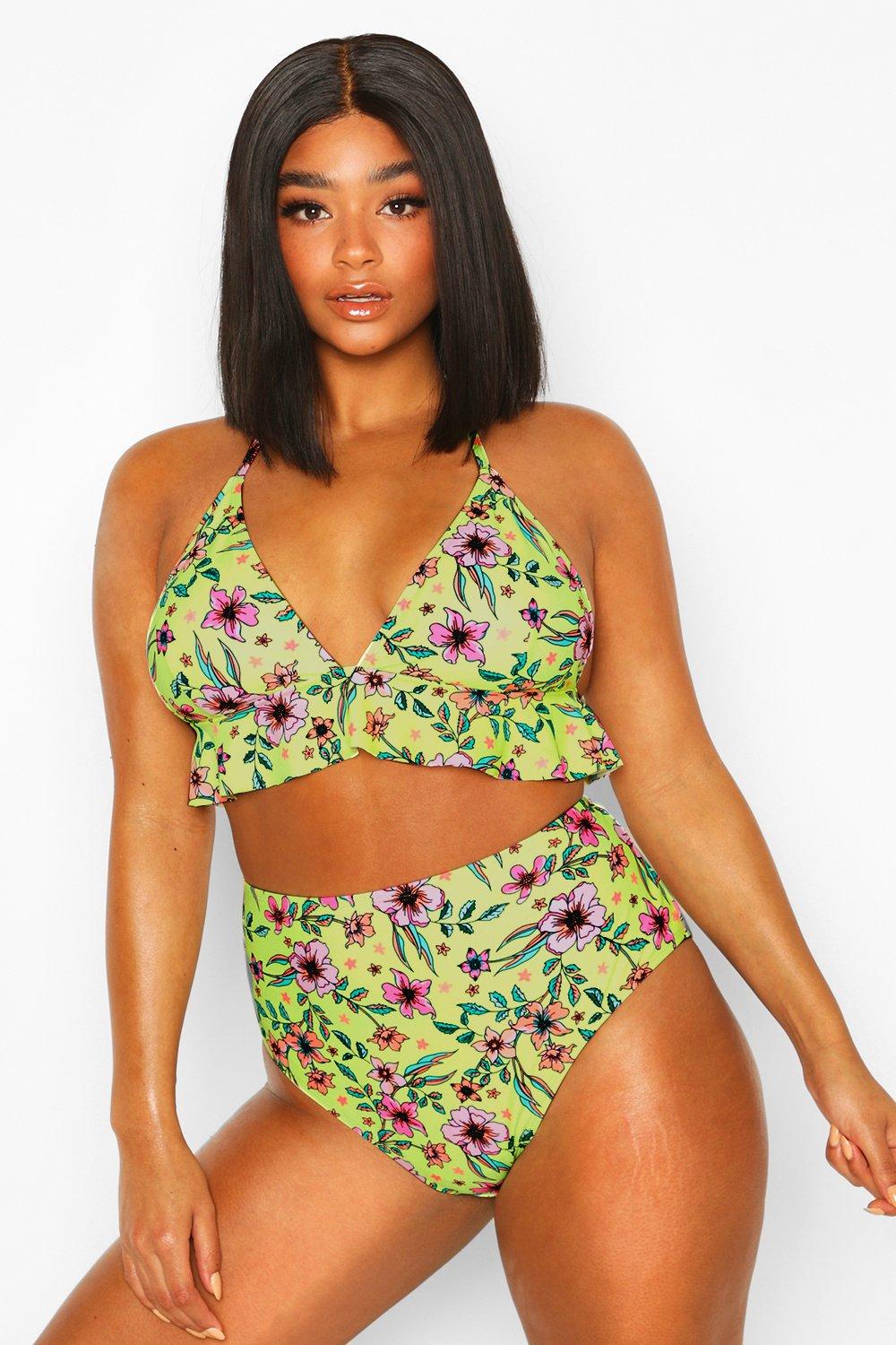 boohoo neon bikini