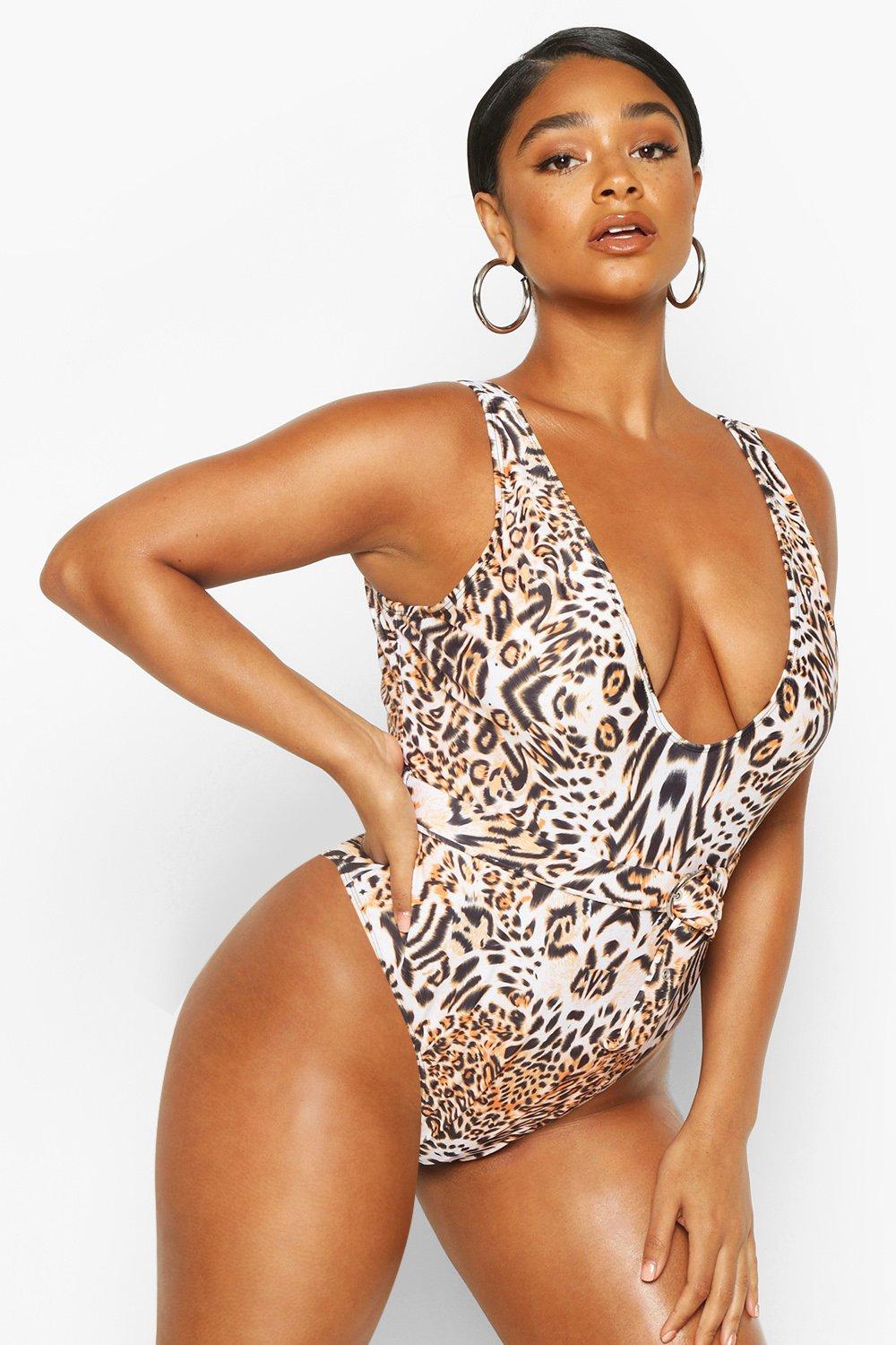 boohoo plus size bathing suits