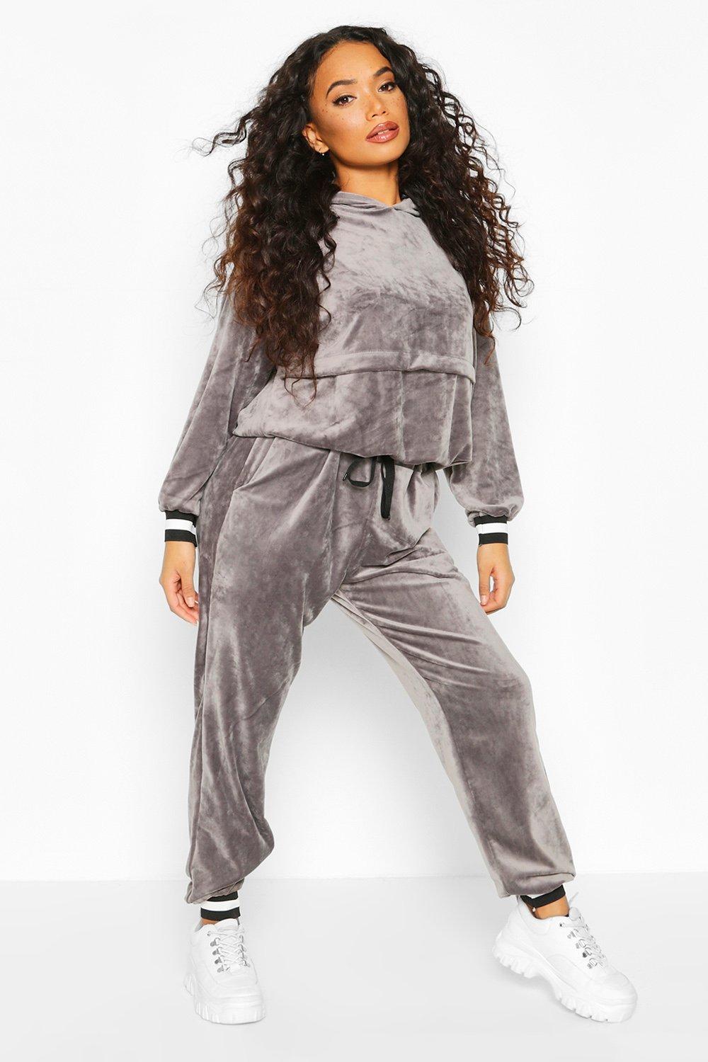 velour tracksuit boohoo