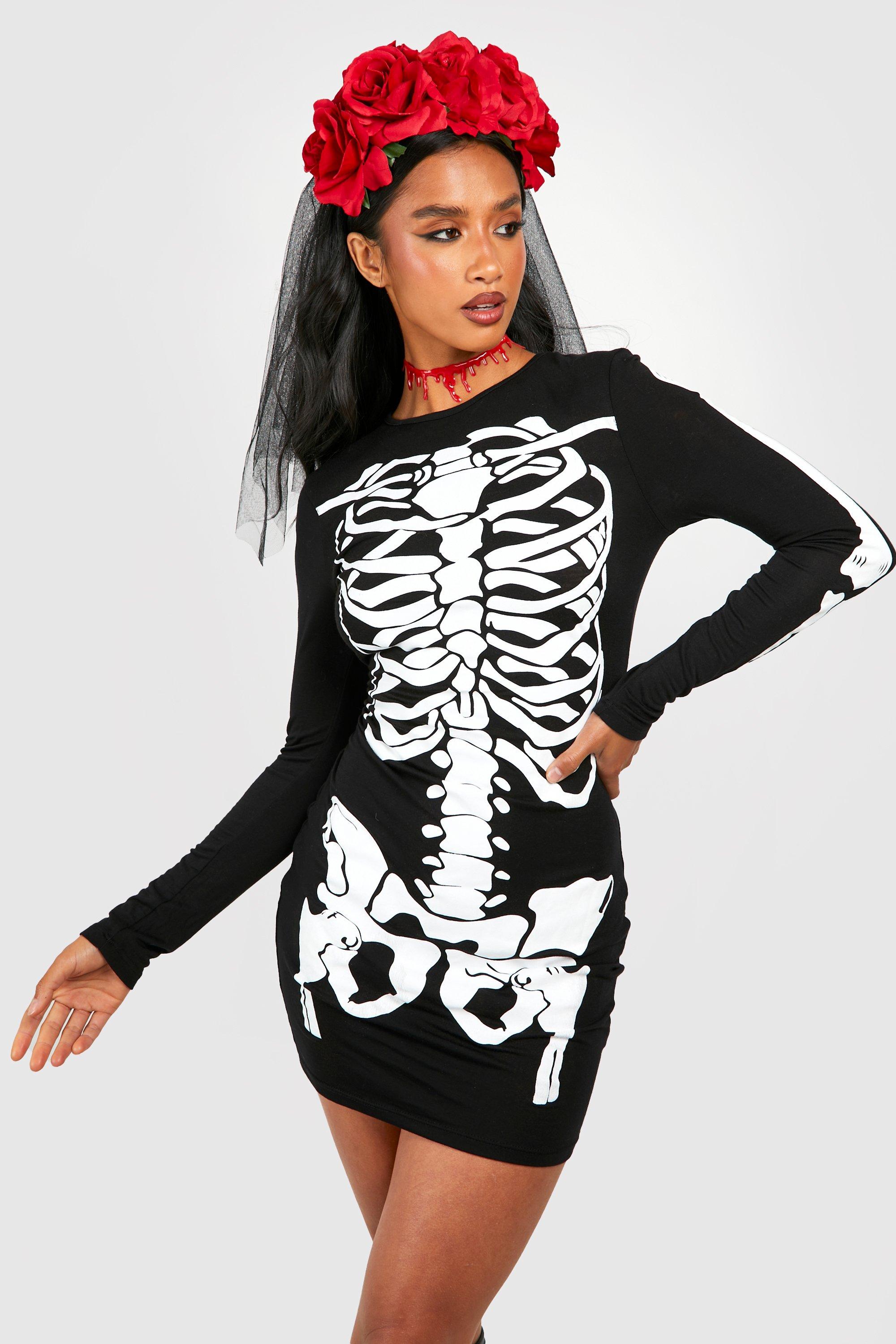 skeleton mini dress