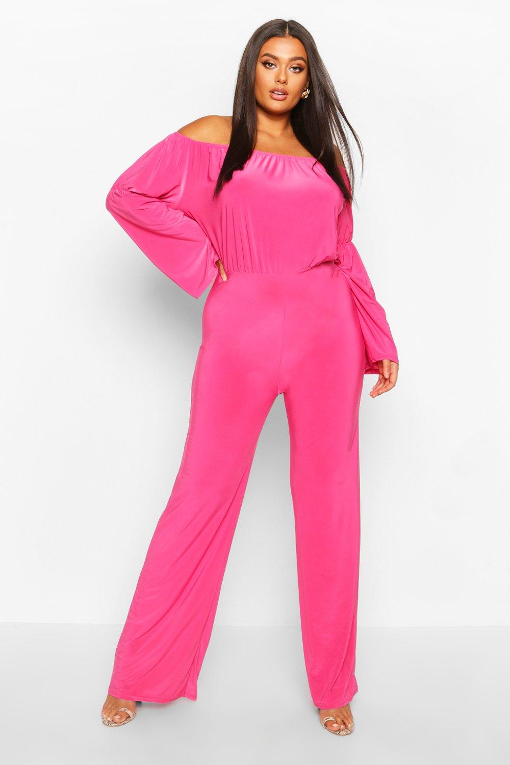 boohoo pink jumpsuit