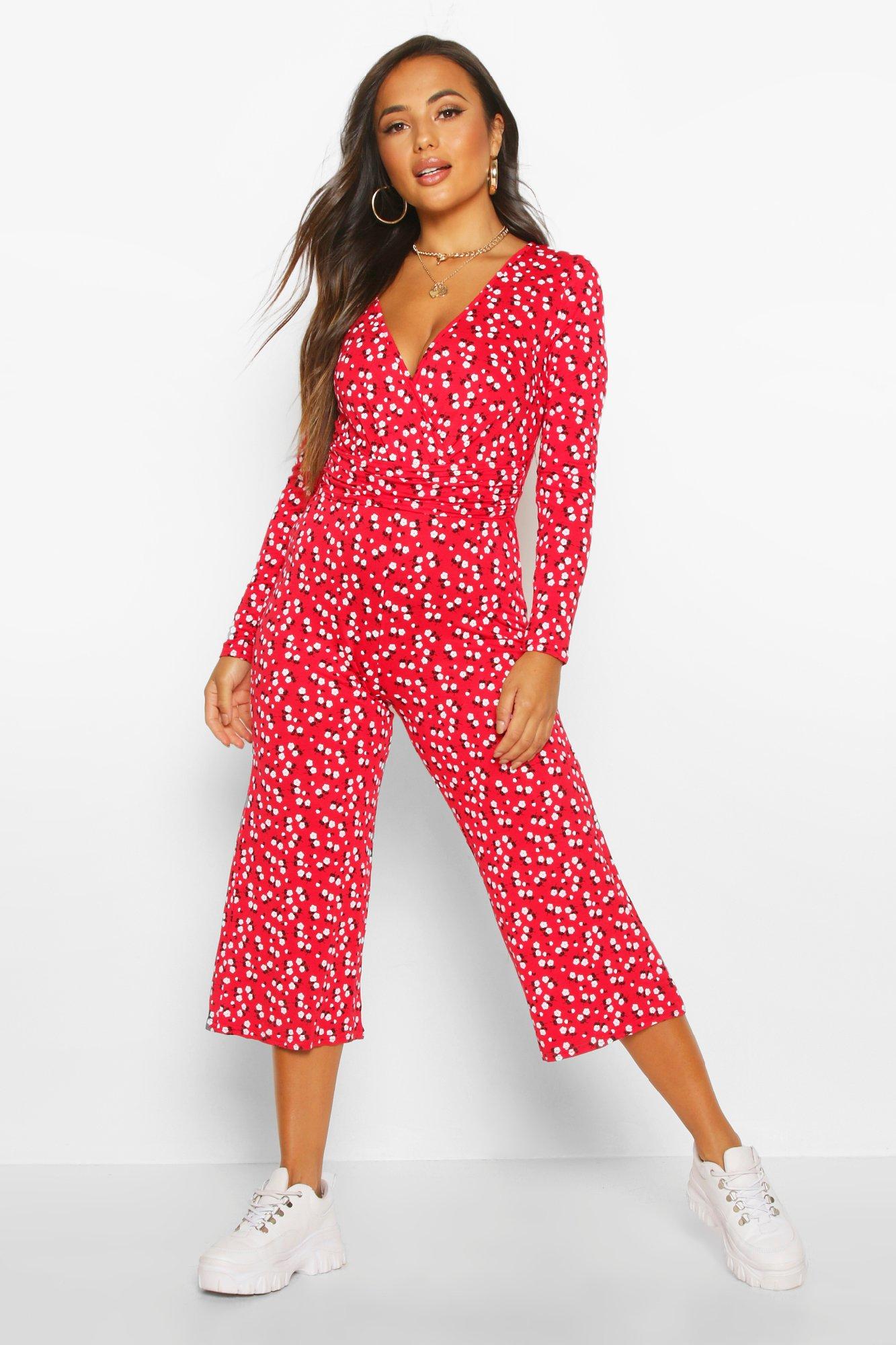 long sleeve petite jumpsuit