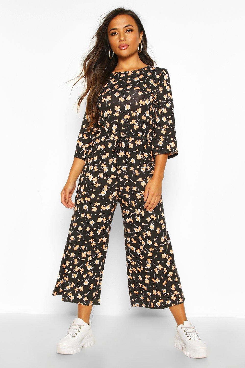 petite floral jumpsuit