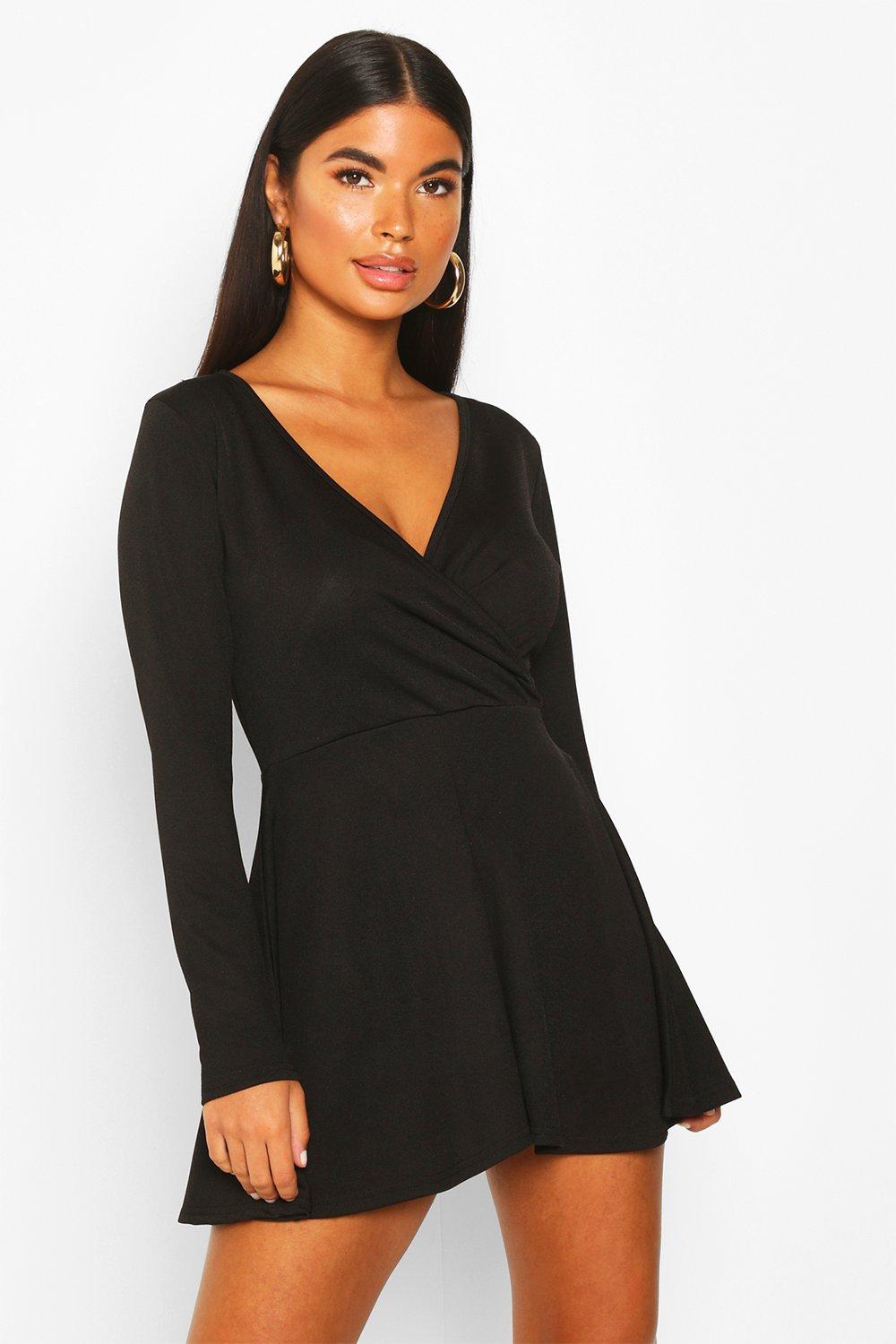 boohoo wrap playsuit