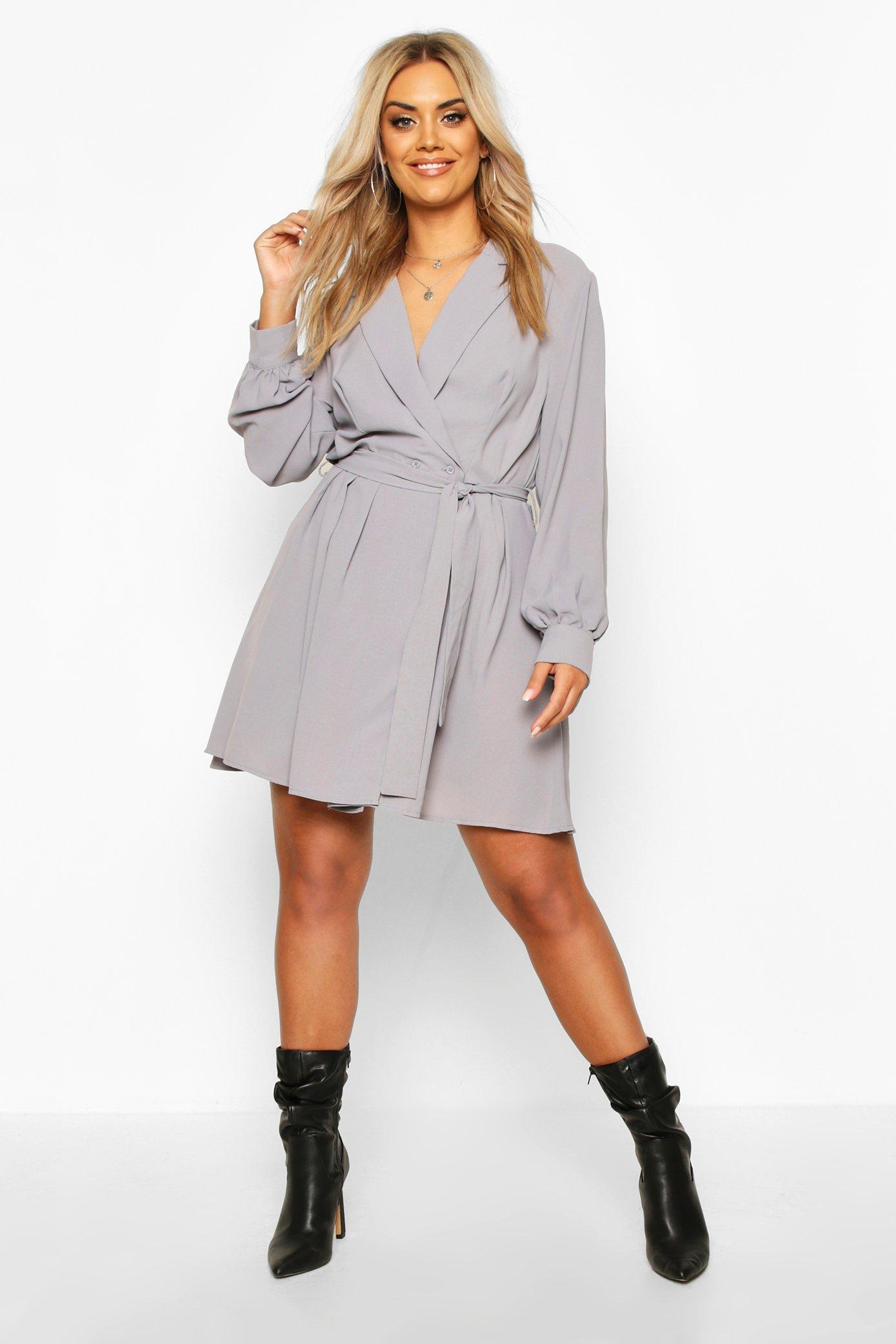 skater dress with blazer