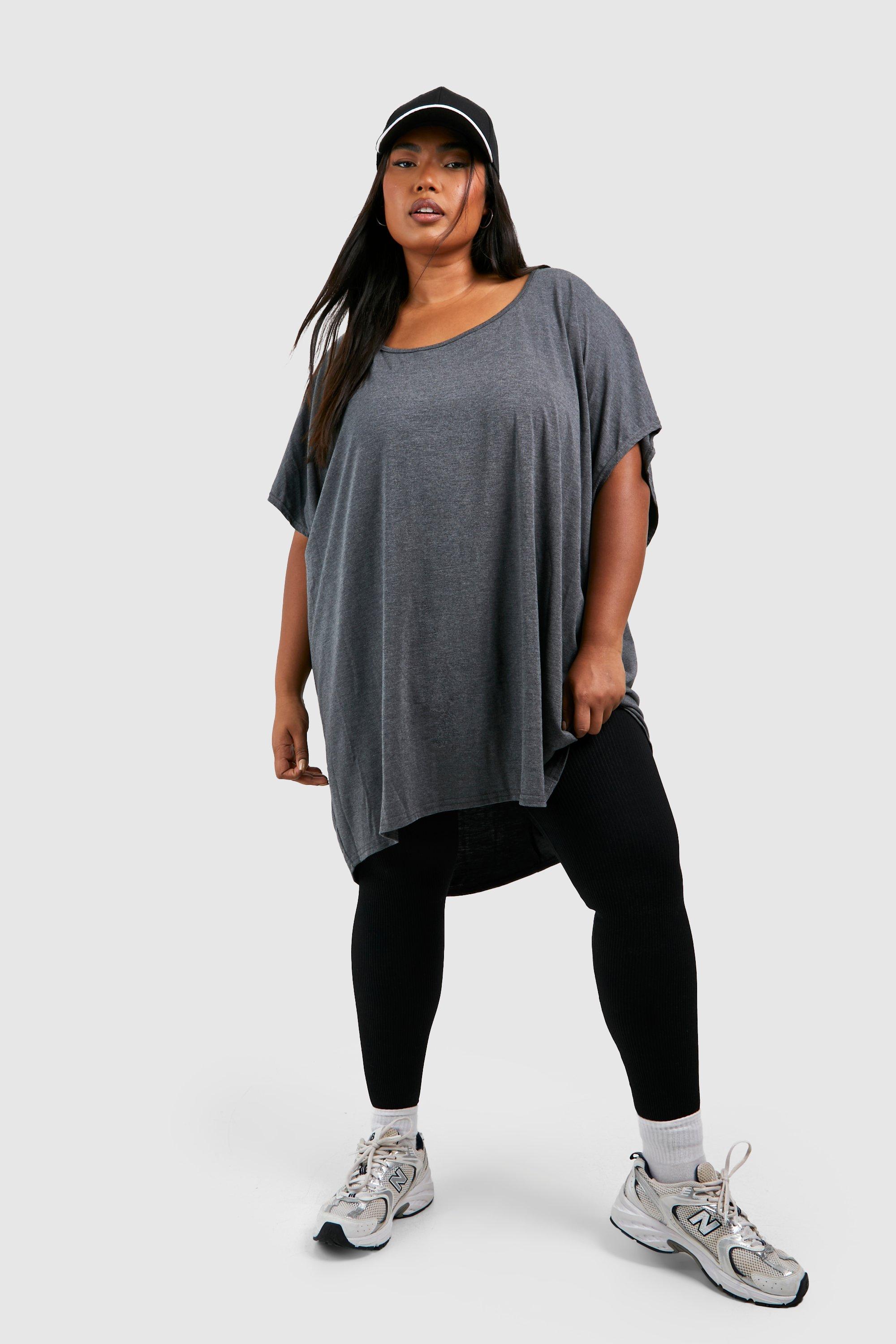 Image of T-shirt Plus Size oversize, Grigio