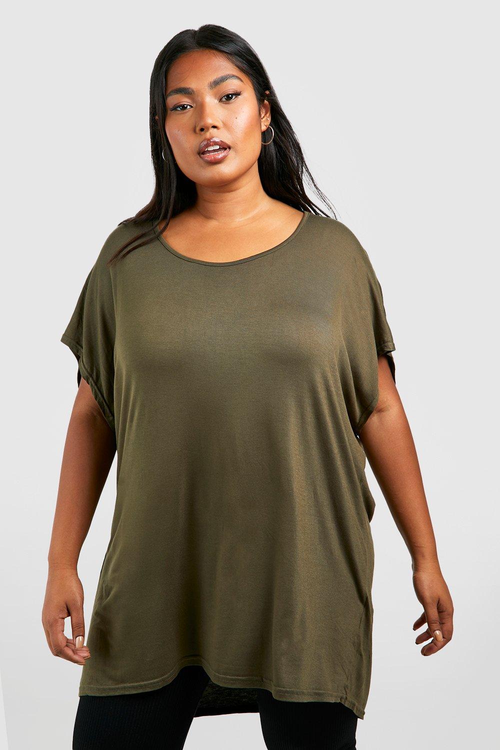 Image of T-shirt Plus Size oversize, Verde