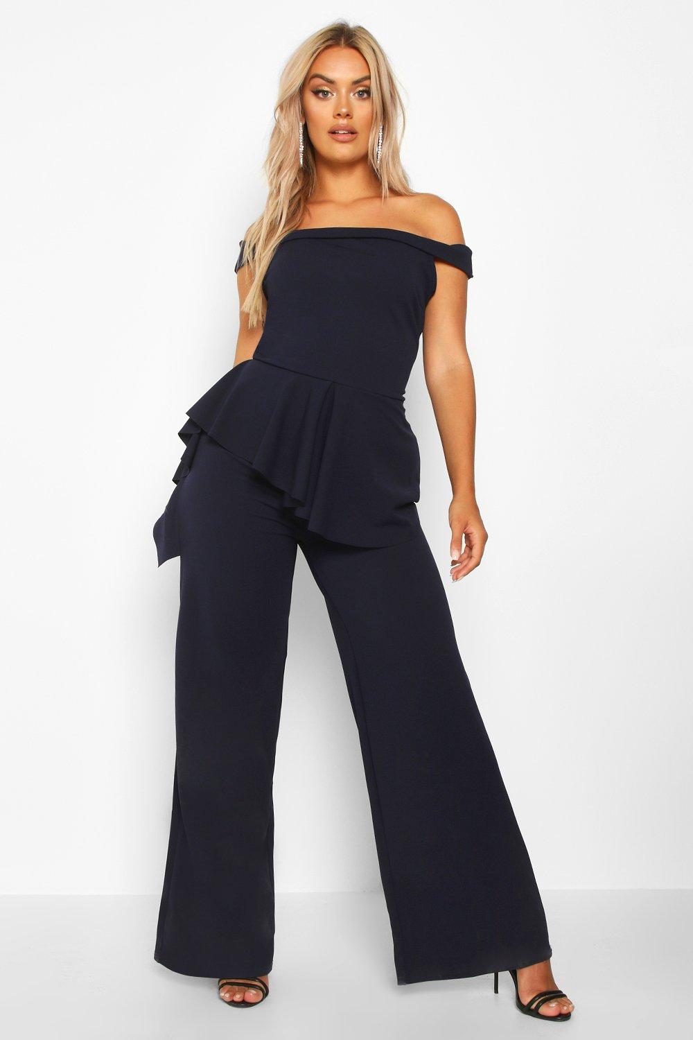 plus peplum jumpsuit