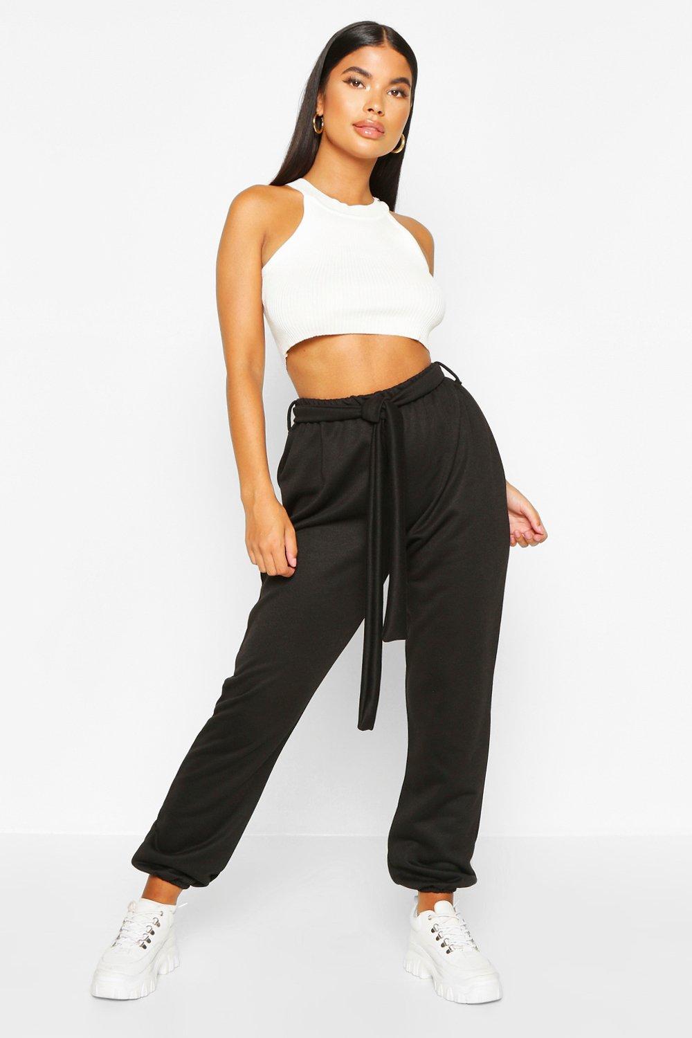 belted joggers