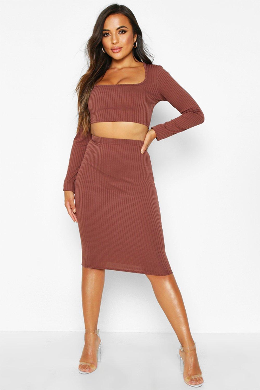 boohoo petite midi skirt