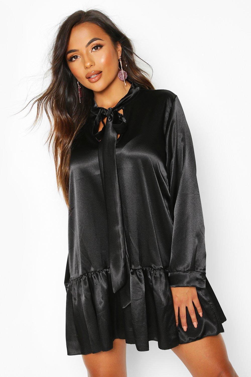 

Petite — Свободное платье с бантом, Black