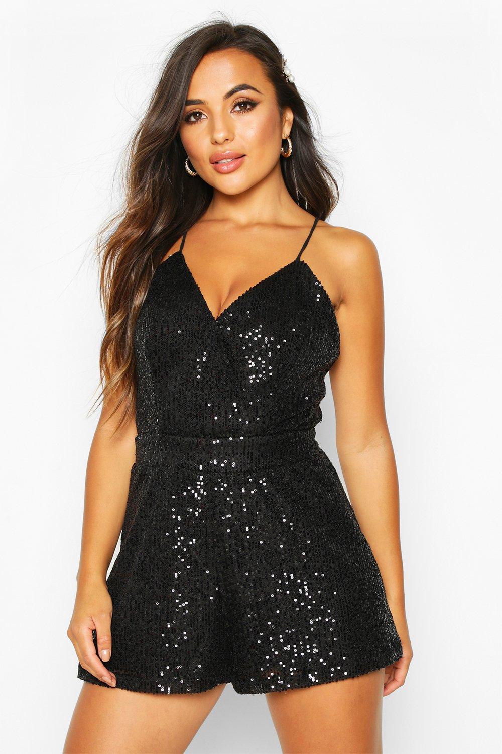 boohoo sequin jumpsuit