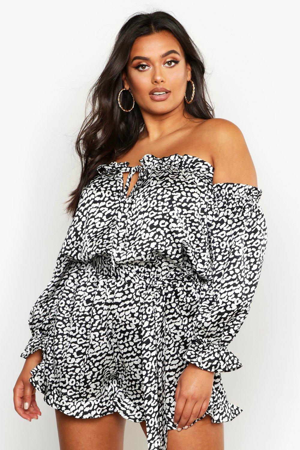 boohoo playsuits plus size