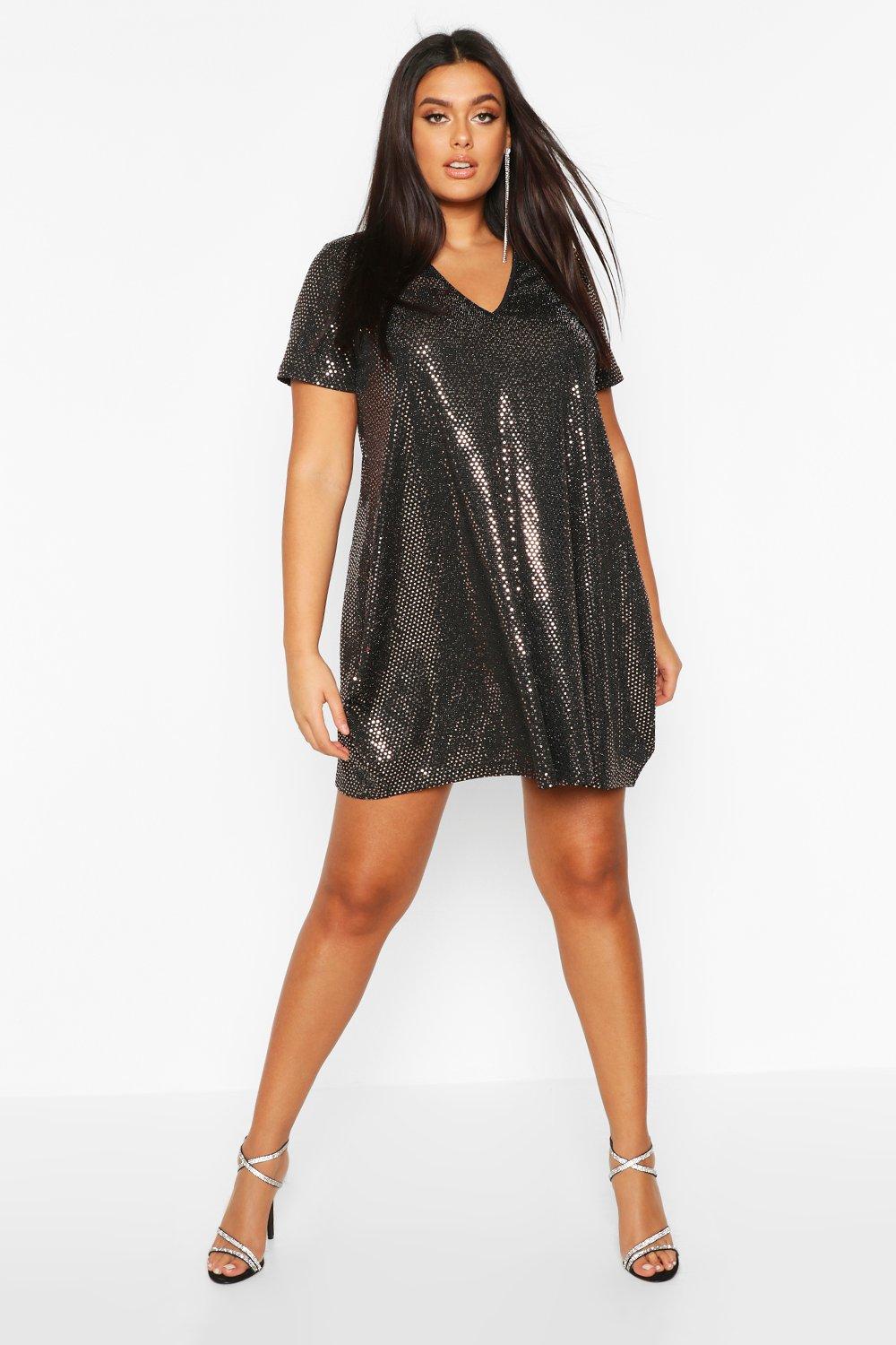 rose gold t shirt dress