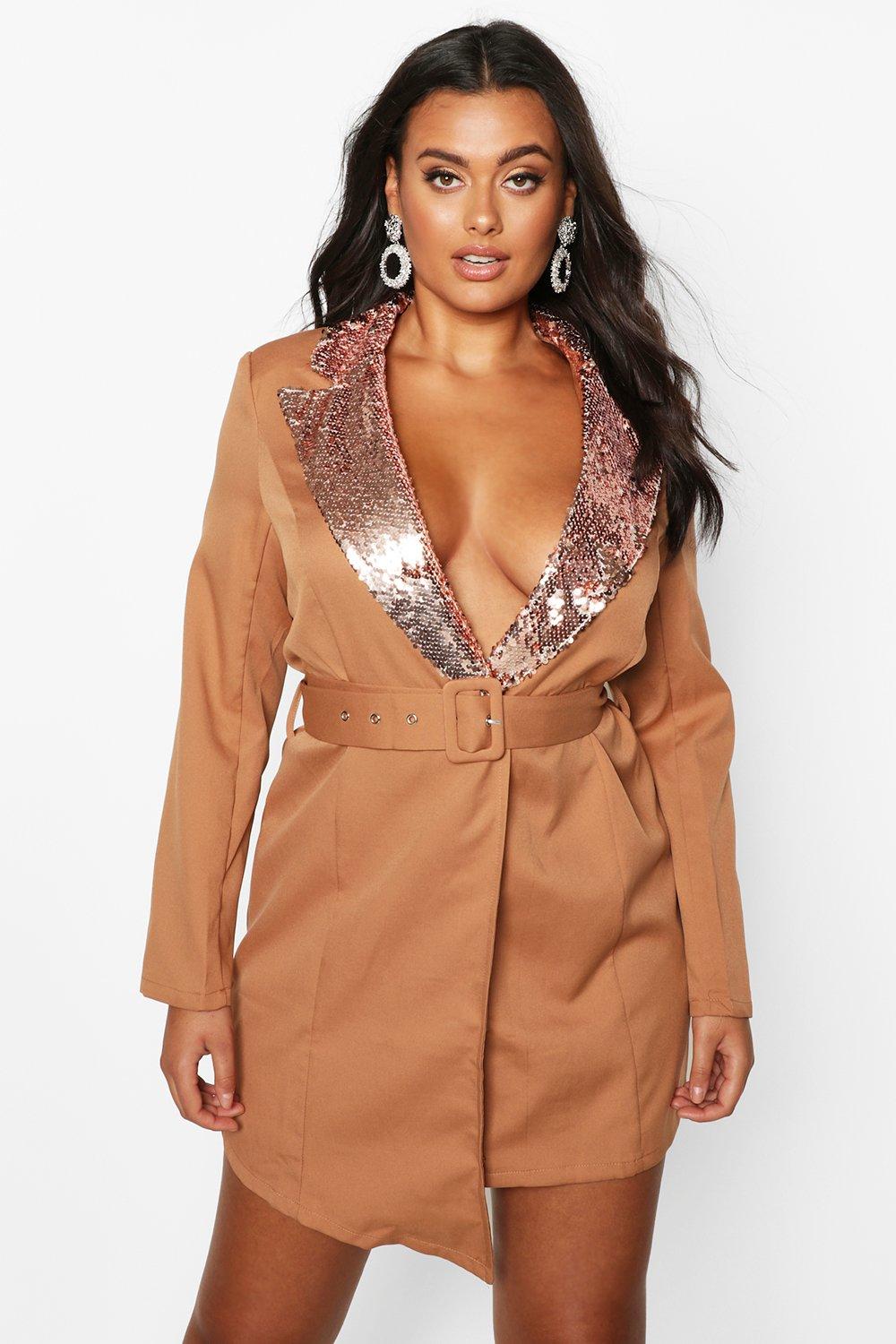 rose gold dress boohoo