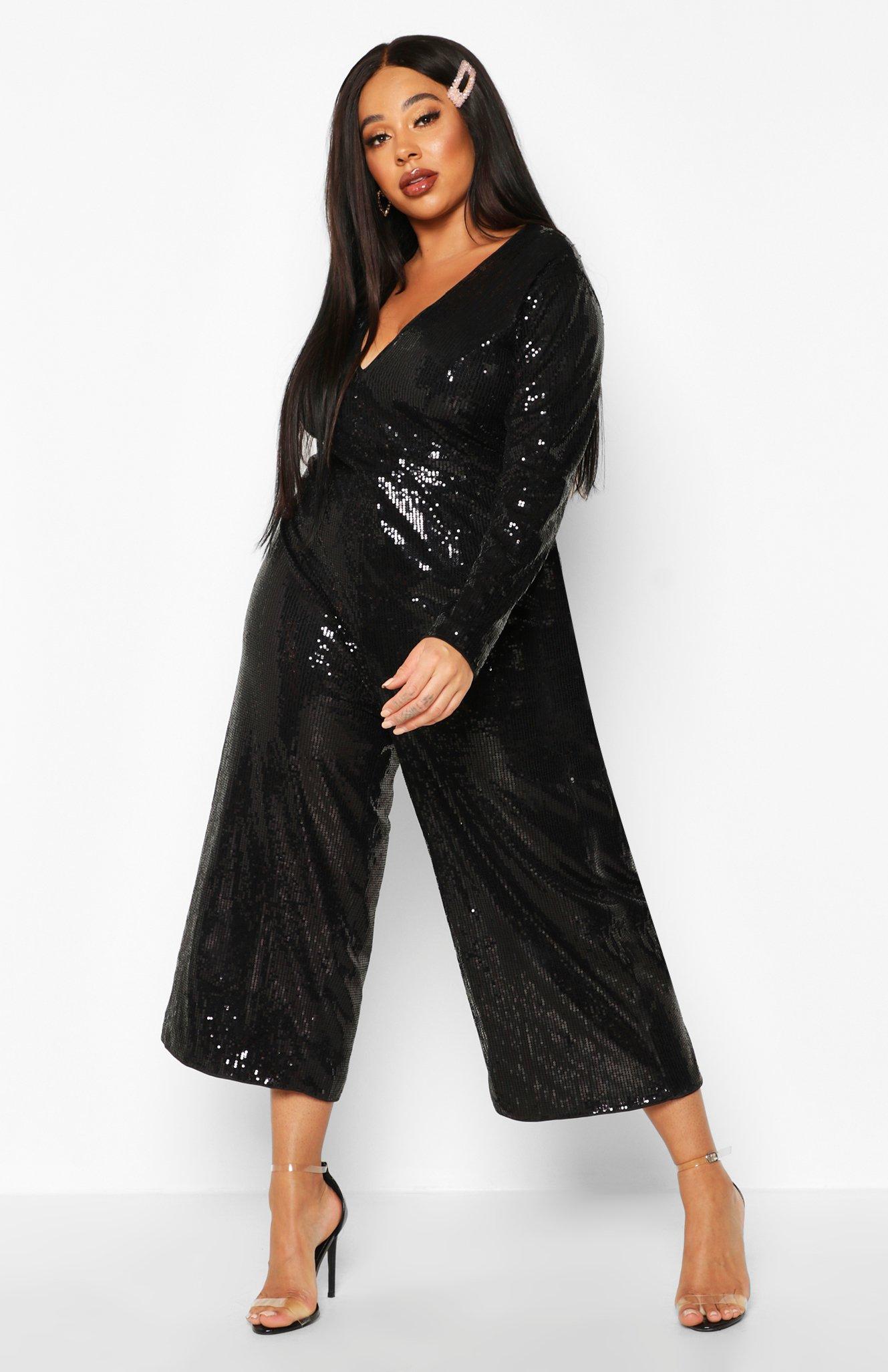 sequin culotte jumpsuit