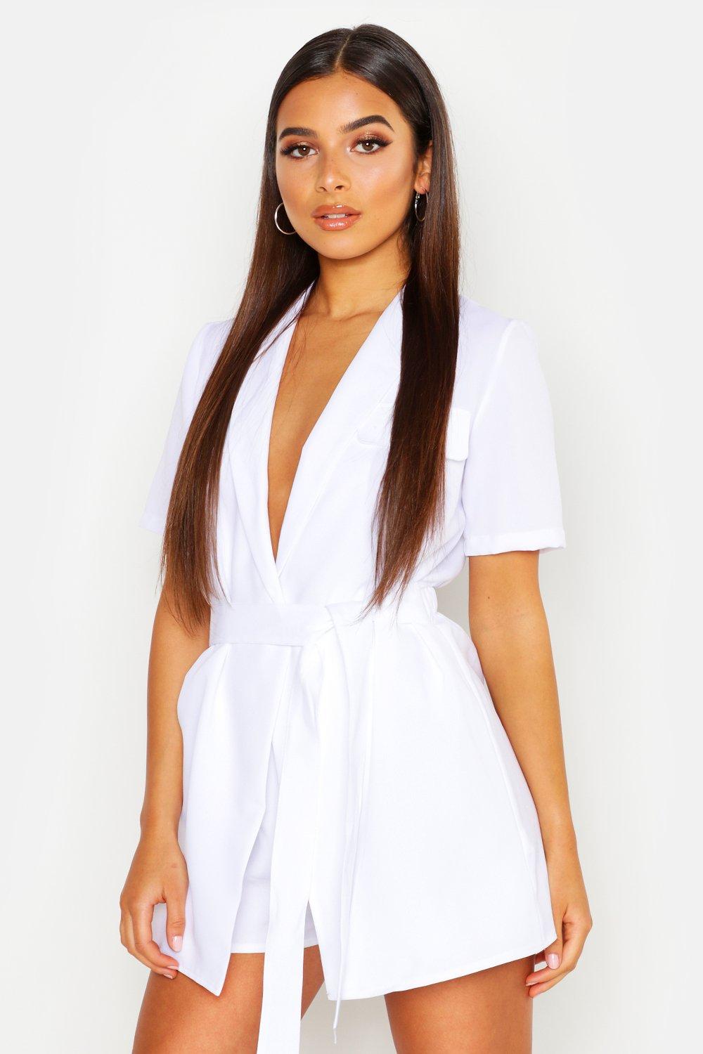 petite utility playsuit